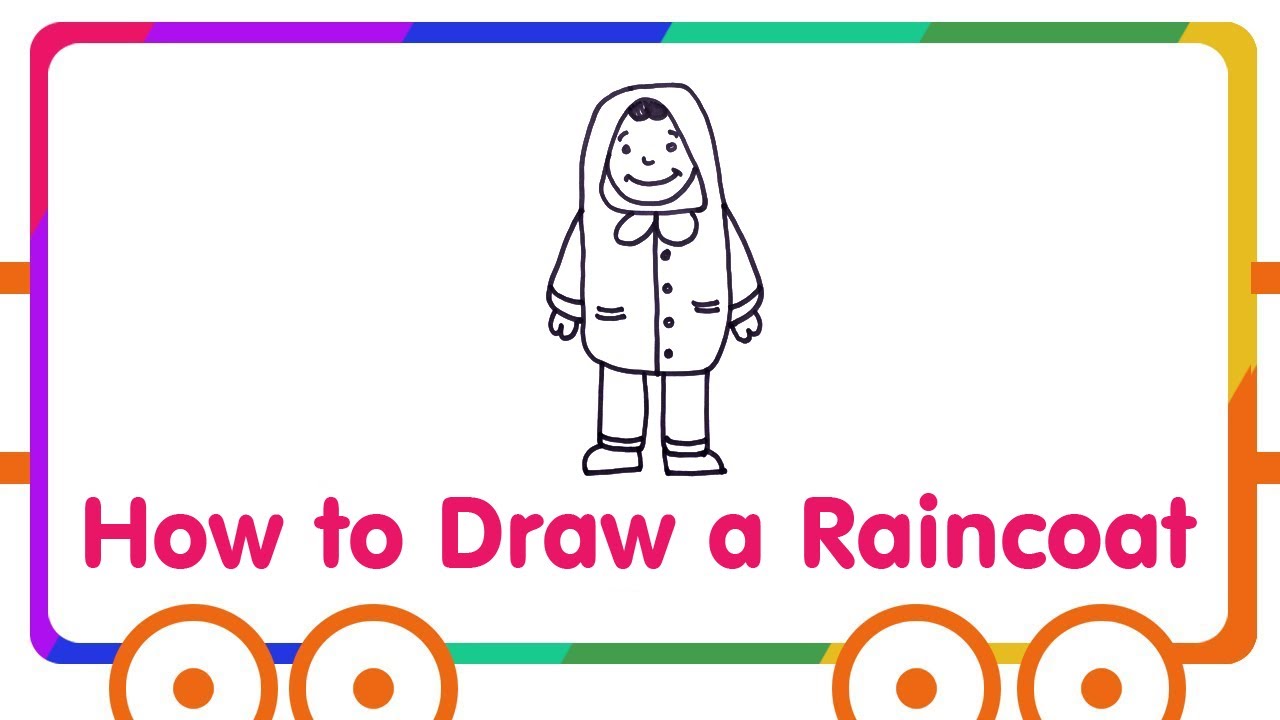 1280x720 Raincoat Drawing For Kids - Raincoat Drawing