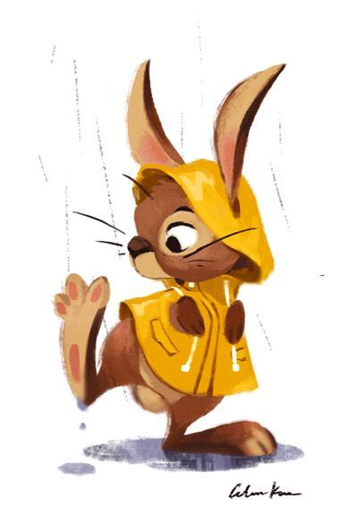 400x596 celine kim raincoat animals my favorite animals in my - Raincoat Drawing