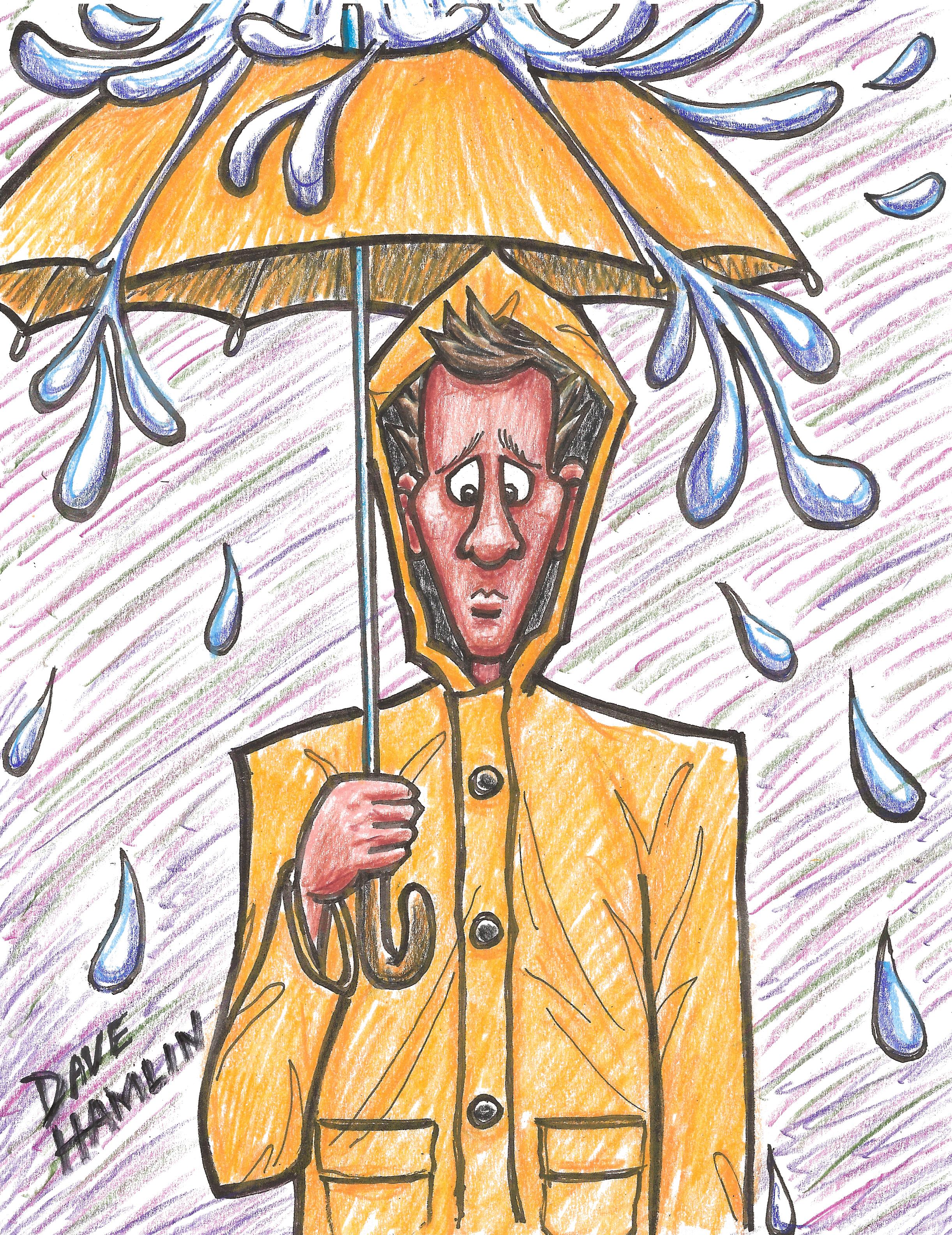 Raincoat Drawing at Explore collection of Raincoat