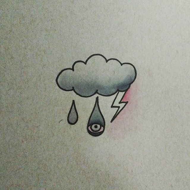 640x640 It Is Vv Rainy Out - Raindrop Drawing