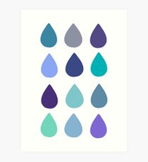 210x230 Raindrop Drawing Art Prints Redbubble - Raindrop Drawing