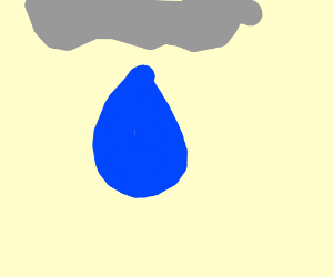 300x250 Big Raindrop Drawing - Raindrop Drawing