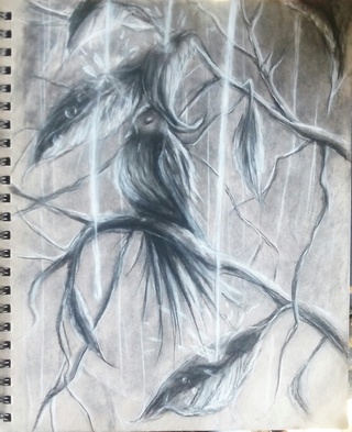 320x393 Rainstorm Drawings On Paigeeworld Pictures Of Rainstorm - Rainstorm Drawing