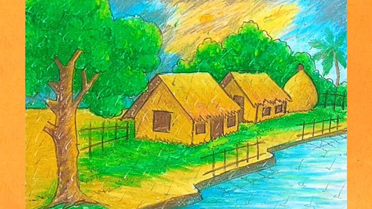 Rainy Season Drawing at PaintingValley.com | Explore collection of ...