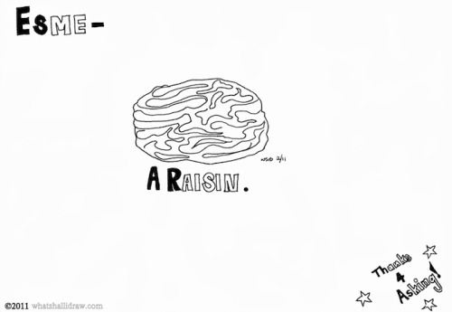 500x345 esme asks, a all drawings what shall i draw - Raisin Drawing
