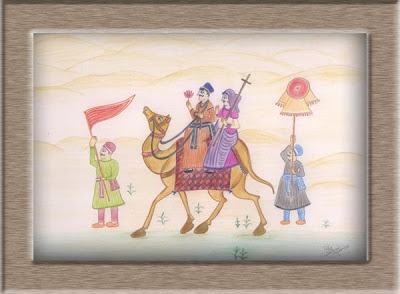 400x294 art on sketchbook - Rajasthani Drawing