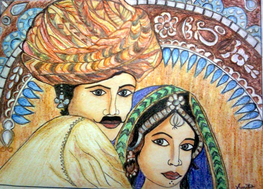 900x648 rajasthani drawings fine art america - Rajasthani Drawing
