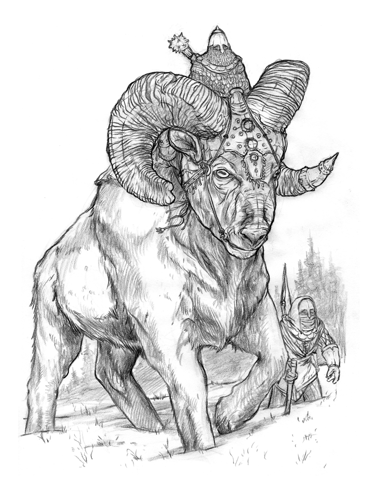 756x1008 The Doodles, Designs, And Art Of Christopher Burdett Fresh - Ram Animal Drawing