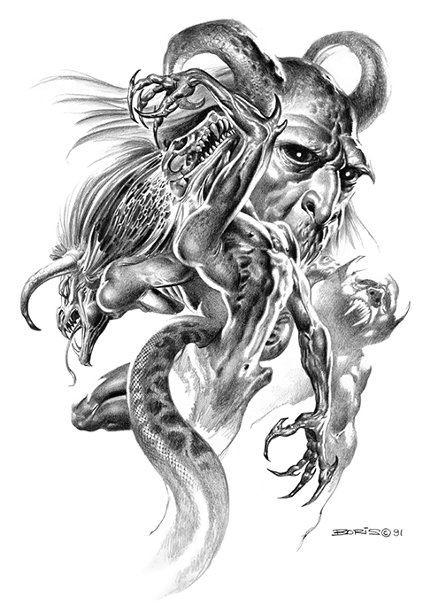 504x683 ram horned beast - Ram Drawing