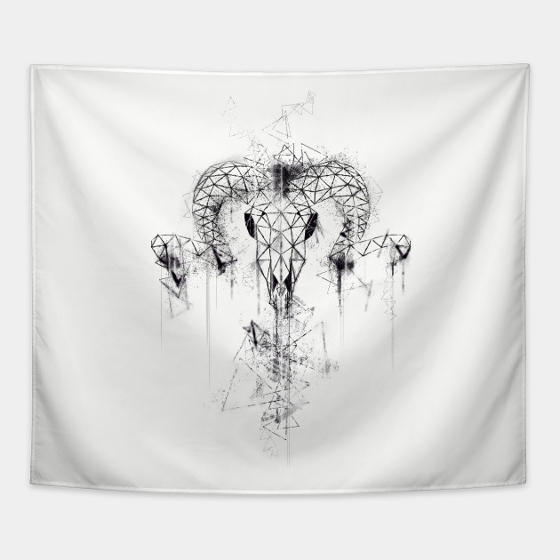 630x630 Ram Skull With Horns - Ram Skull Drawing