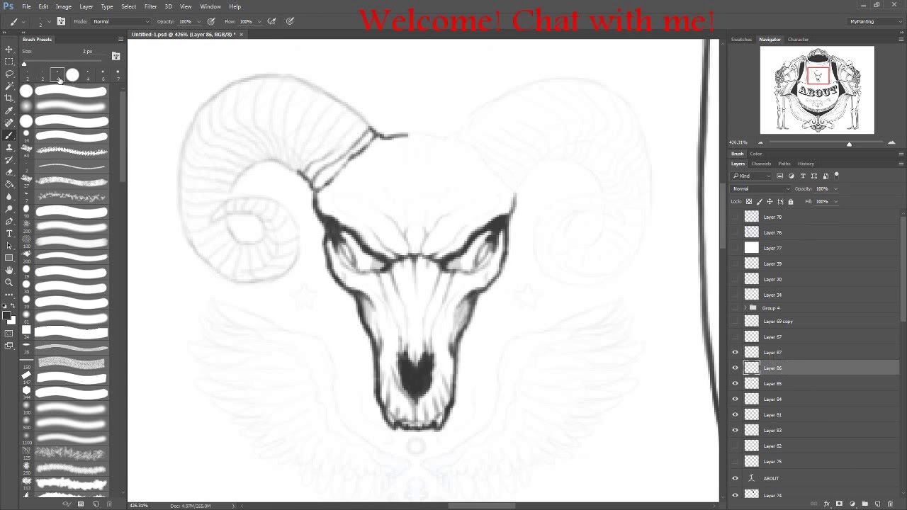 1280x720 Demon Ram Skull Drawing - Ram Skull Drawing