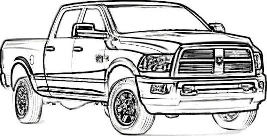 536x274 Image Result For Drawings Of Dodge Ram Coloring Pages - Ram Truck Drawing