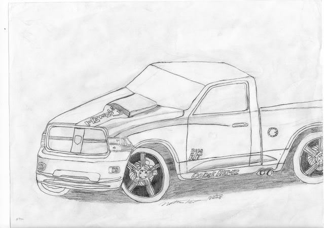 639x451 Custom Interior Drawings - Ram Truck Drawing