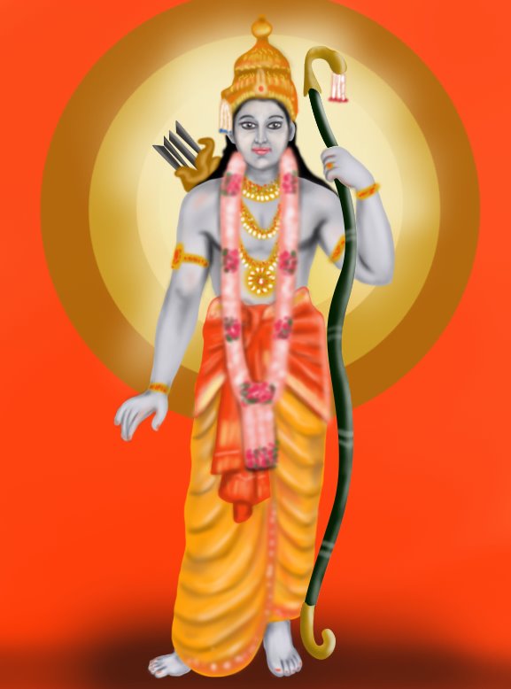 577x778 learn how to draw lord rama - Rama Drawing