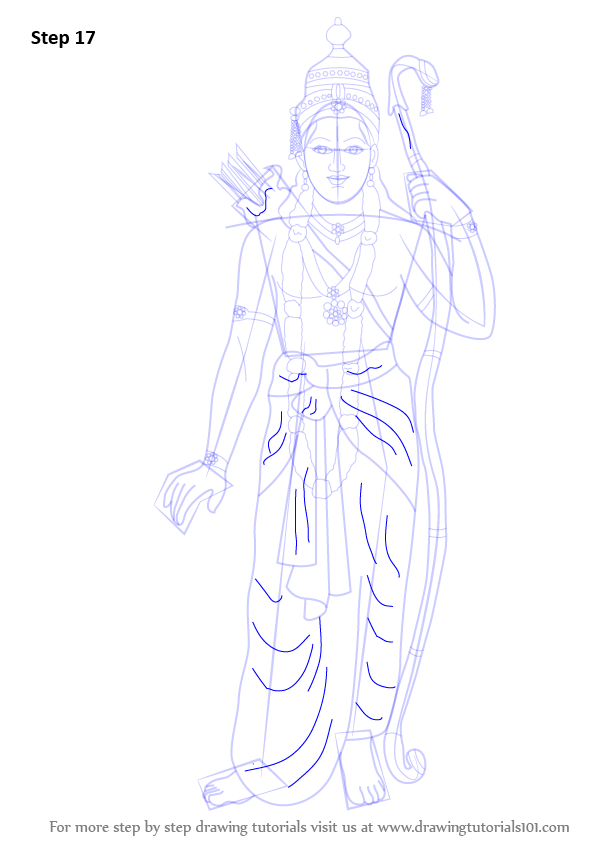 597x844 learn how to draw lord rama - Rama Drawing