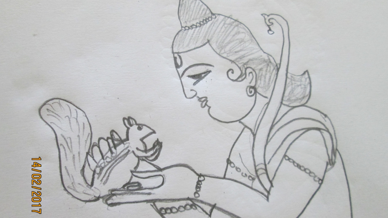 1280x720 lord sri rama pencil drawing tutorial video - Rama Drawing