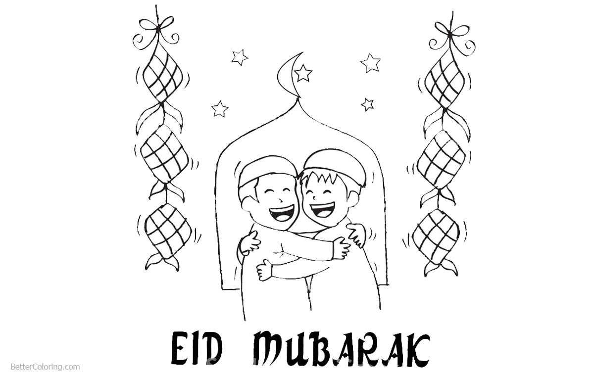 1200x760 ramadan coloring pages line drawing - Ramadan Drawing