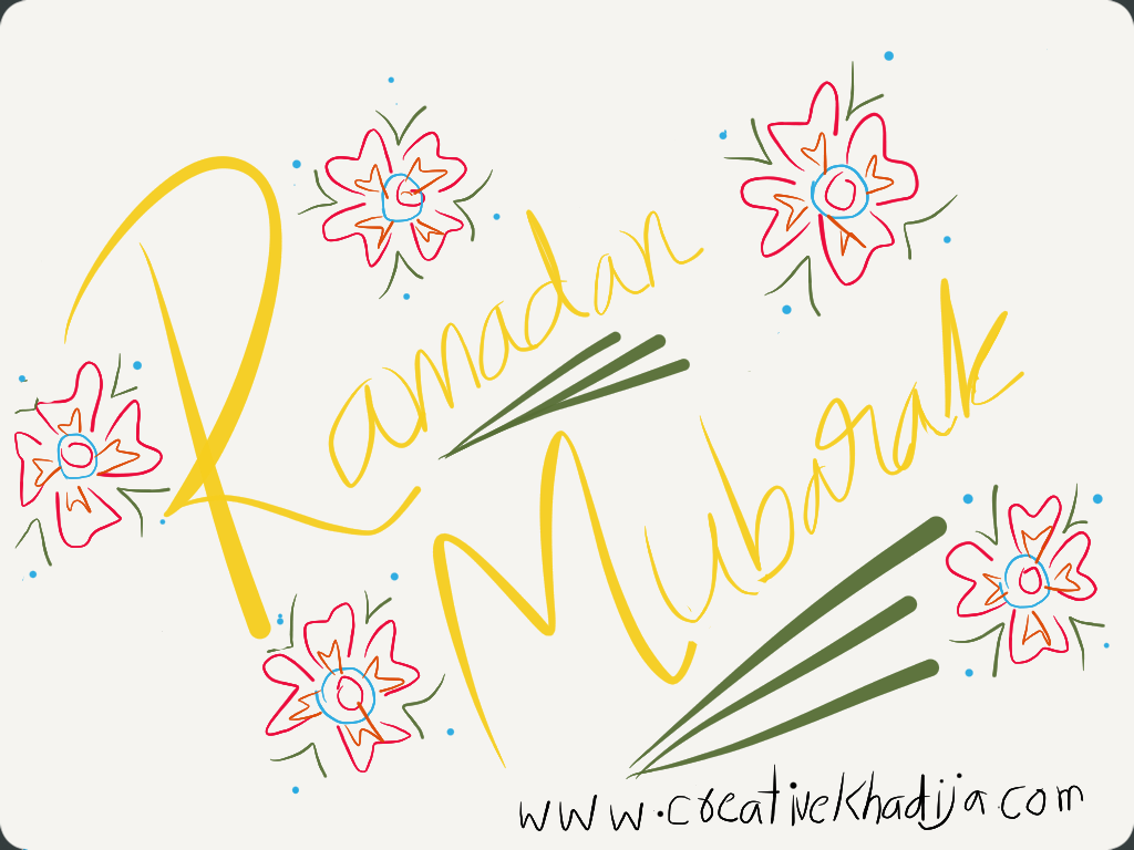 1024x768 welcome ramadan kareem - Ramadan Drawing