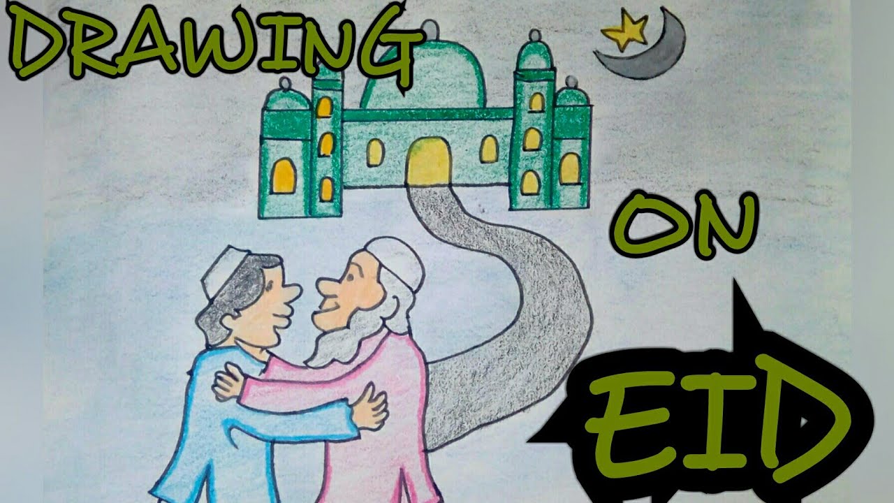 1280x720 drawing tutorial drawing on eid festival step - Ramadan Drawing