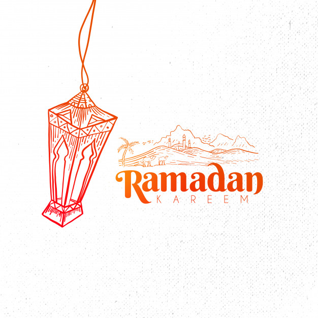 626x626 hand drawn ramadan kareem lantern vector premium download - Ramadan Lantern Drawing