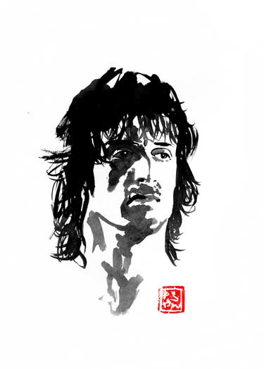 375x524 John Rambo Drawing - Rambo Drawing