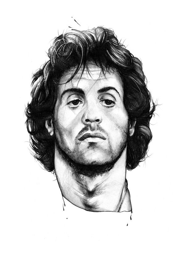 600x851 R Is For Rambo On Behance Art Book In Pencil Drawings - Rambo Drawing