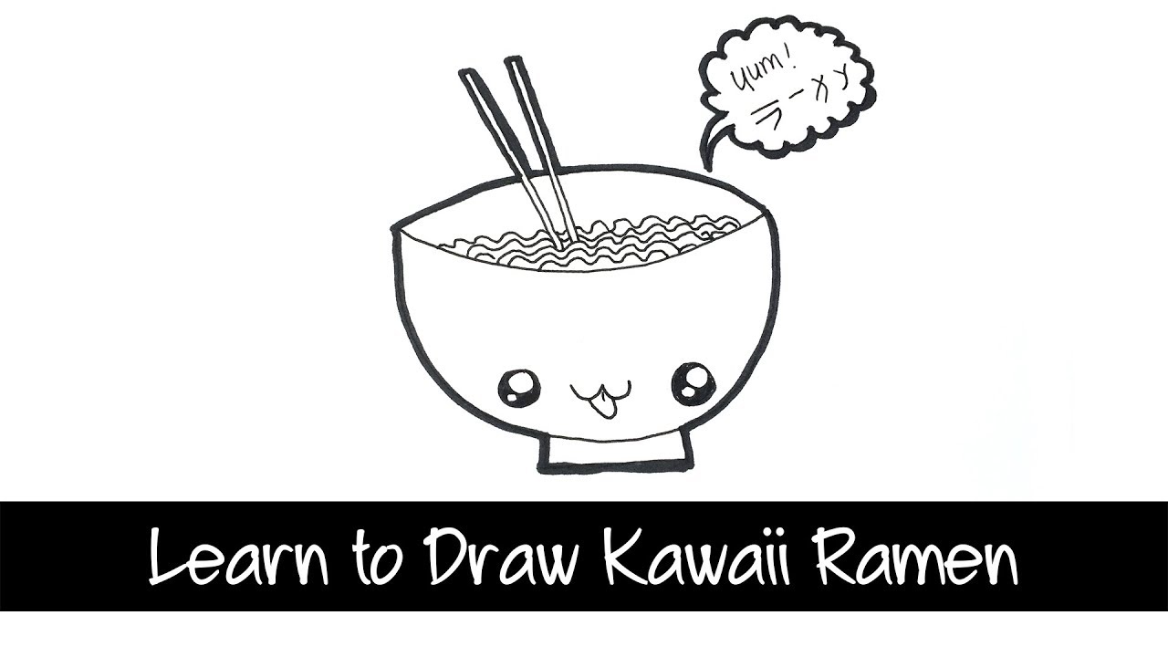 1280x720 learn to draw kawaii ramen quick and easily - Ramen Drawing