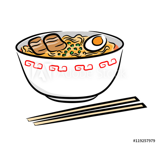 500x460 ramen noodle a hand drawn vector illustration of a japanese ramen - Ramen Drawing