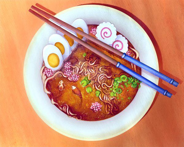 600x480 create a surreal ramen bowl illustration in adobe photoshop - Ramen Drawing