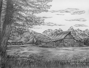 300x231 ranch landscape drawings fine art america - Ranch Drawing