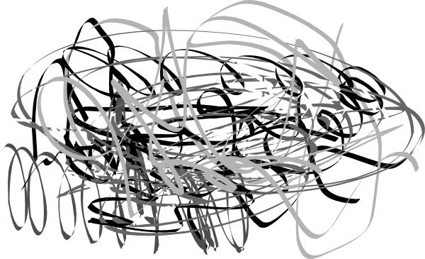 600x365 Random Lines And Noise Clip Art - Random Line Drawing