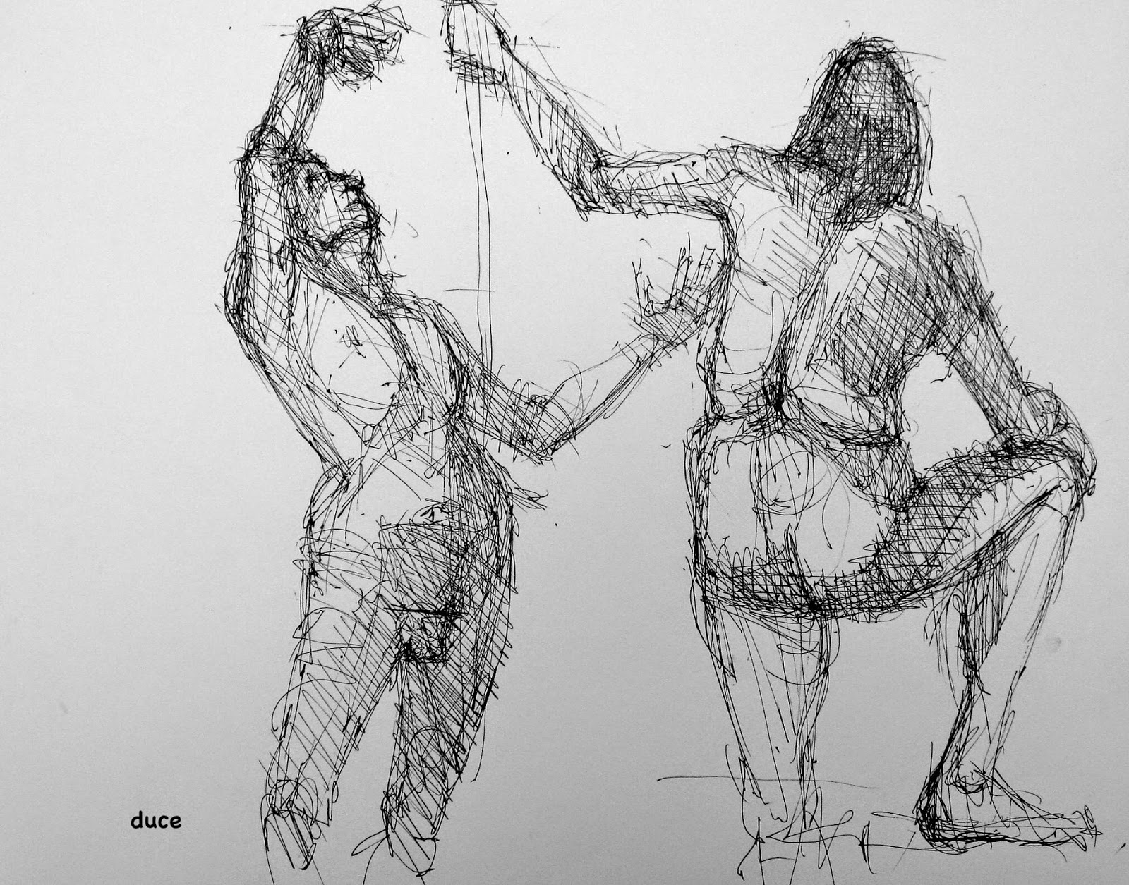 1600x1255 Duce Drawings, Paintings, Words Within Random Lines - Random Line Drawing