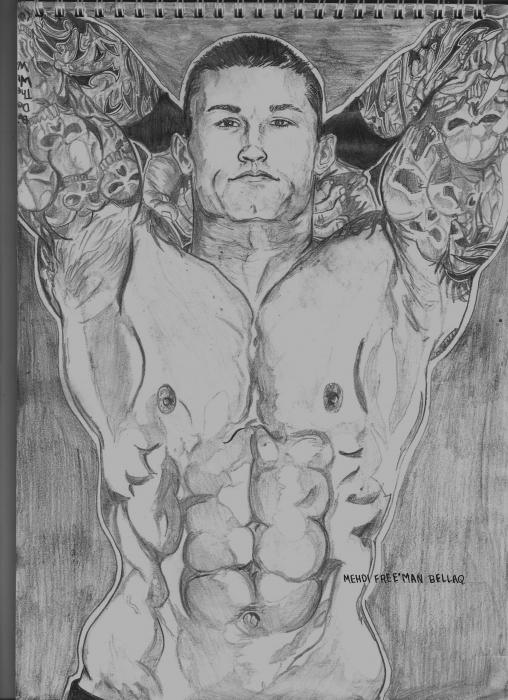 508x700 Portrait Of Randy Orton - Randy Orton Drawing