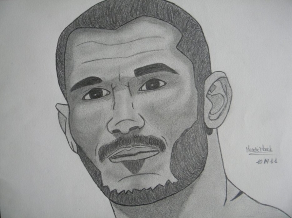 600x449 Portrait Of Randy Orton - Randy Orton Drawing