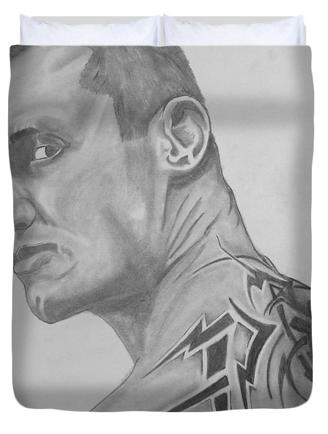 645x853 Randy Orton Duvet Cover For Sale - Randy Orton Drawing