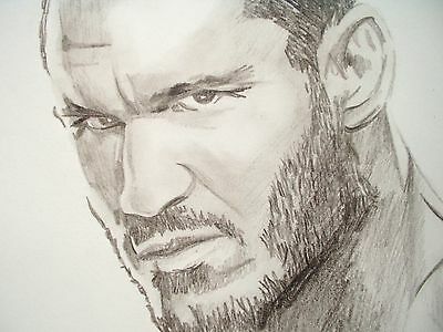 400x300 charcoal sketch drawing wrestler randy orton - Randy Orton Drawing