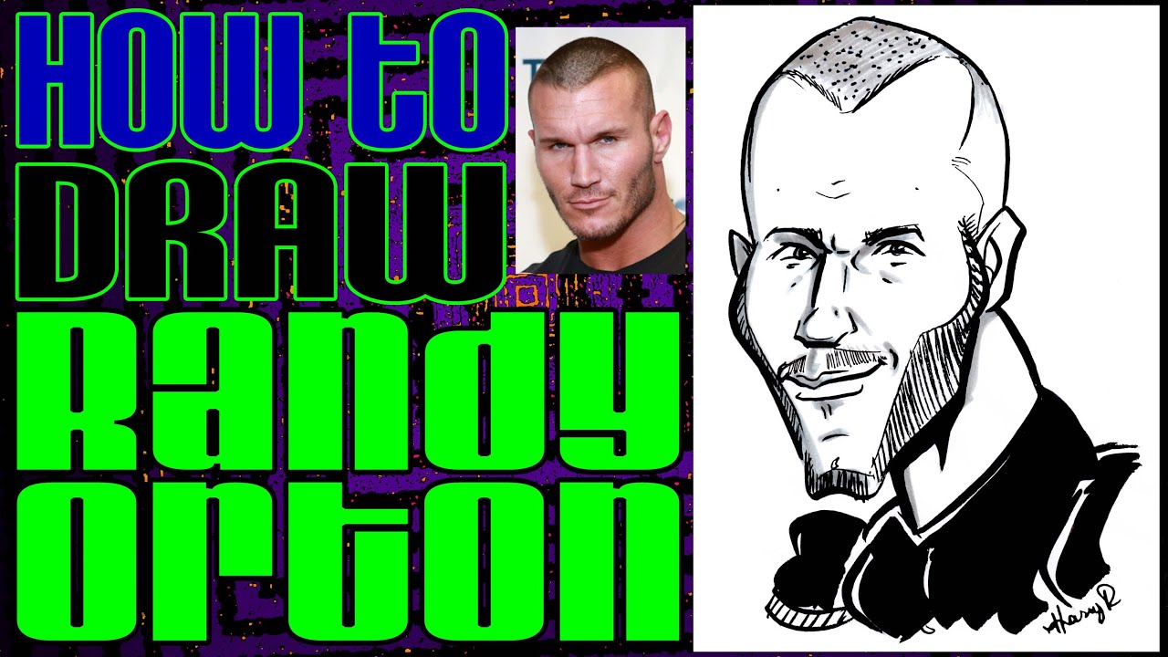 1280x720 How To Draw A Quick Caricature Randy Orton - Randy Orton Drawing