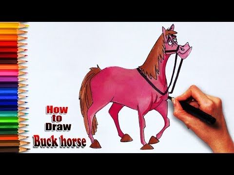 480x360 how to draw buck horse home on the range drawing learn drawing - Range Drawing