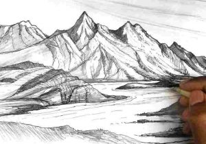 300x210 mountain range drawing easy - Range Drawing