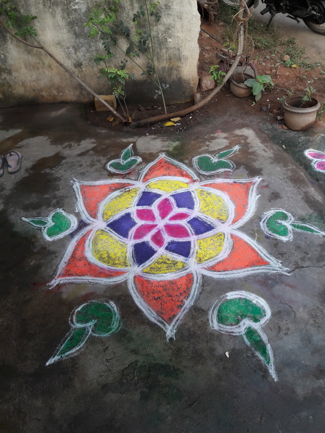 640x853 indian culture - Rangoli Drawing