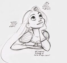 236x224 how to draw rapunzel from disney's tangled drawing - Rapunzel Disney Drawing