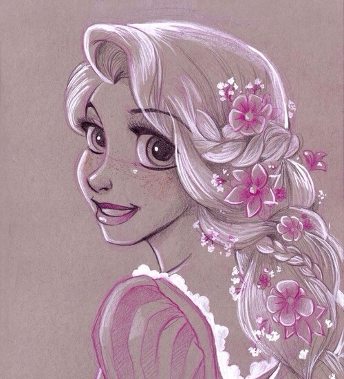 Rapunzel Disney Drawing at PaintingValley.com | Explore collection of ...