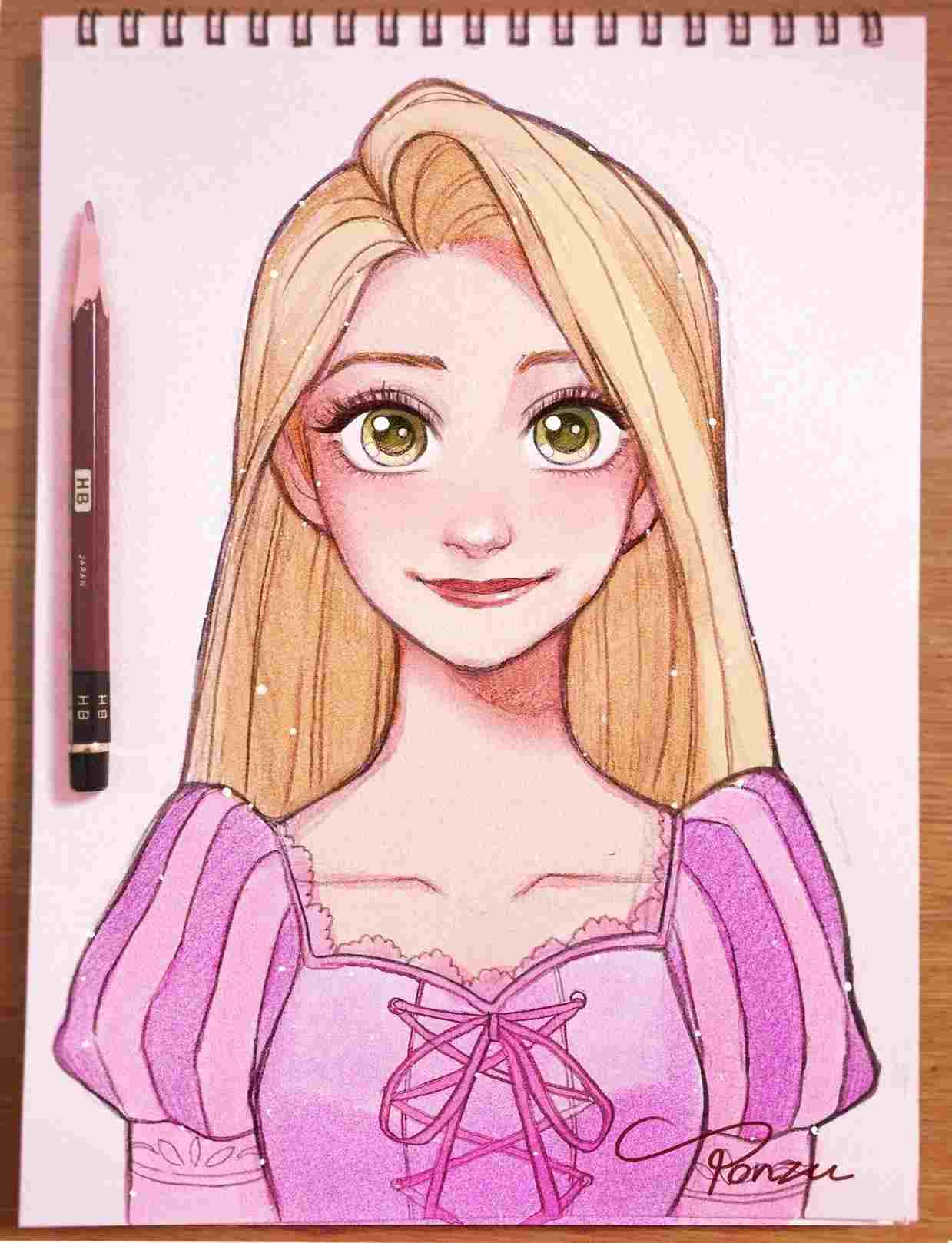 Rapunzel Disney Drawing At Explore Collection Of Rapunzel Disney Drawing 3919