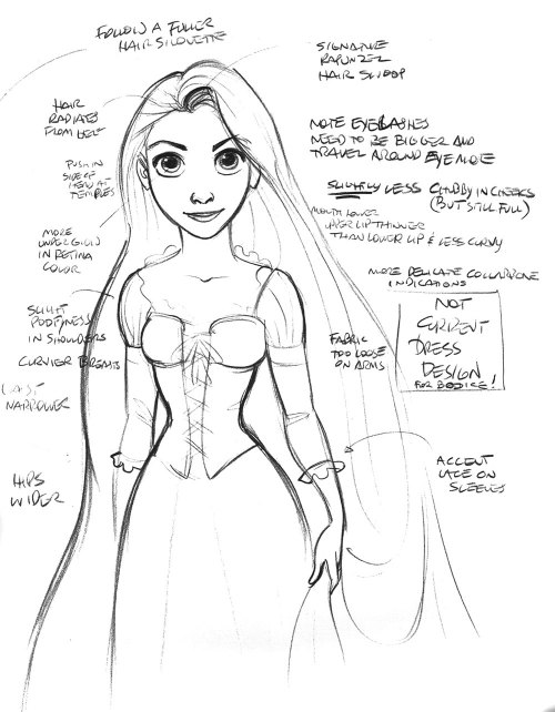 500x642 rapunzel hair tumblr - Rapunzel Disney Drawing