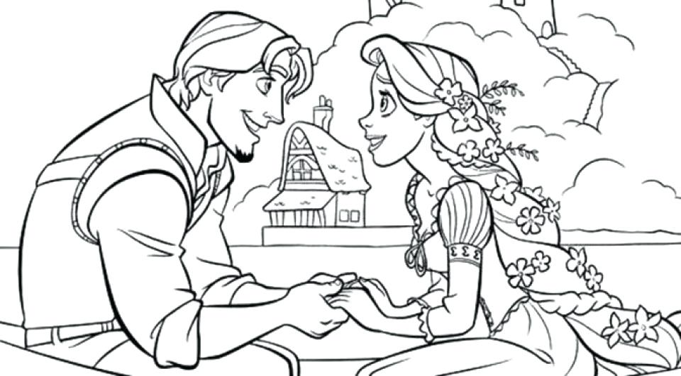 960x531 Coloring Pages Princess Colouring Pages Coloring Coloring Pages - Rapunzel Drawing Color
