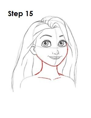 300x388 How To Draw Rapunzel From Tangled I Am Trying This - Rapunzel Tangled Drawing