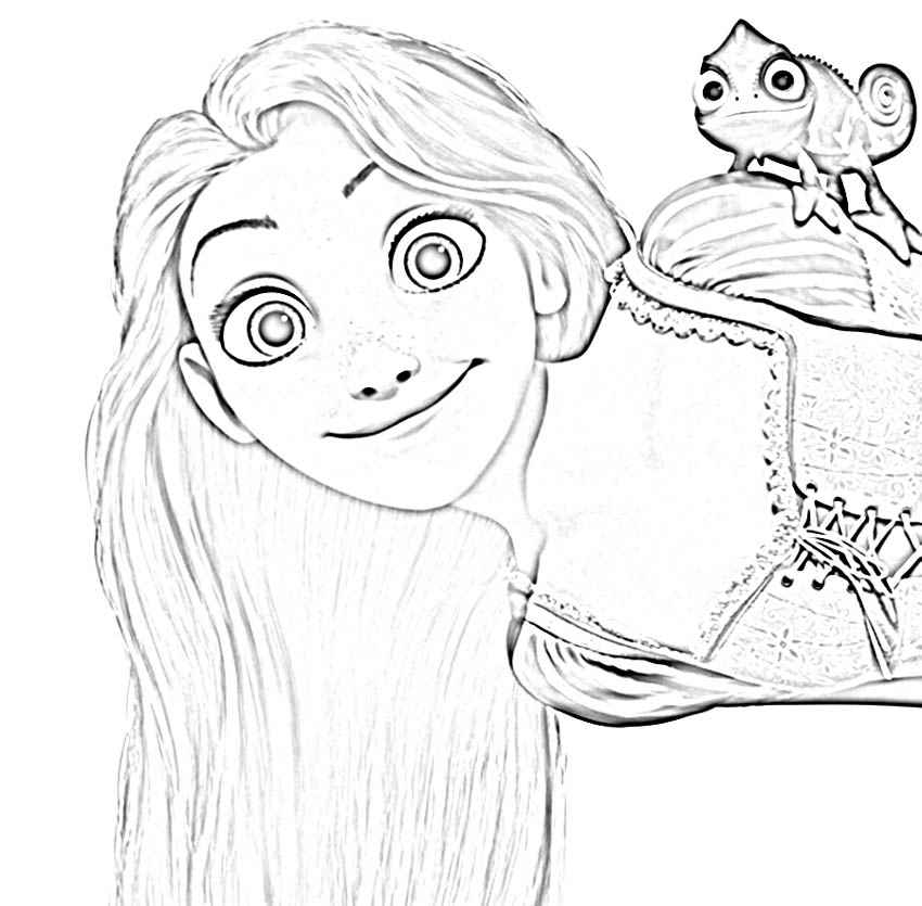 Rapunzel Tangled Drawing at PaintingValley.com | Explore collection of ...