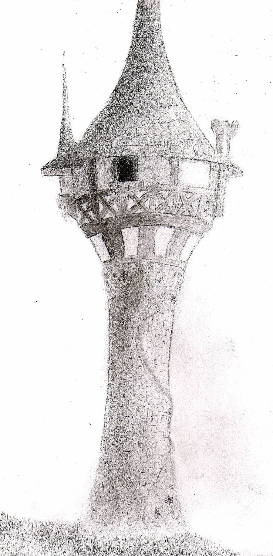 Castle Drawing Rapunzel For Free Download - Rapunzel Tower Drawing. 