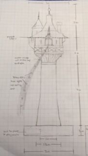 182x320 How To Make Rapunzel's Tower From Tangled Steps - Rapunzel Tower Drawing