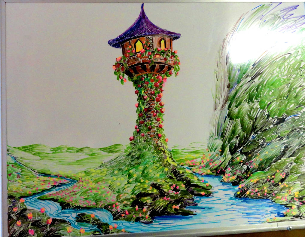 1015x788 Rapunzel's Tower From Tangled - Rapunzel Tower Drawing. 